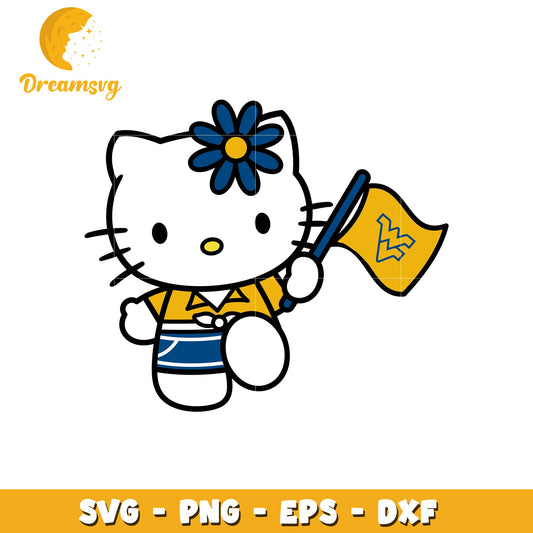 Hello Kitty West Virginia SVG Design for Fans