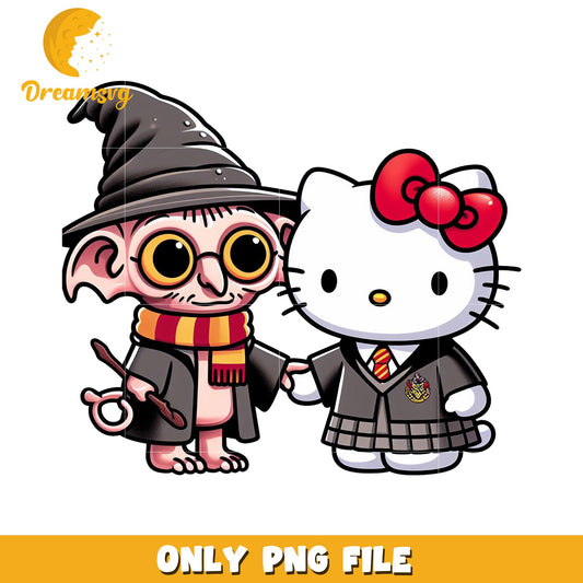 Hello Kitty & Dobby PNG - Harry Potter