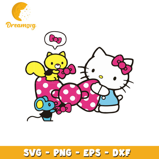 Hello Kitty and Friends Cute SVG File for Crafting Projects