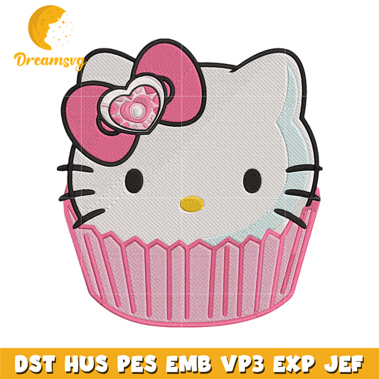 Hello Kitty cake Embroidery Design