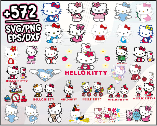 572+ Hello Kitty Svg Bundle, Hello Kitty Svg, Hello Kitty for cricut, Hello Kitty cut file, Hello Kitty png, Hello Kitty dxf, Cartoon svg, png, dxf, eps digital file