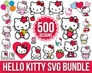 Hello Kitty SVG Bundle, Hello Kitty SVG for Cricut, Hello Kitty Silhouette Vector Cut Files Clipart Digital Bundle