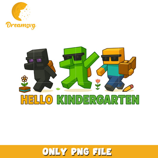 Hello kindergarten grade minecraft png, minecraft movies png, minecraft toys png