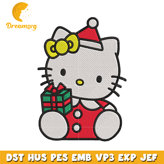 Hello kitty chrismas Embroidery Design