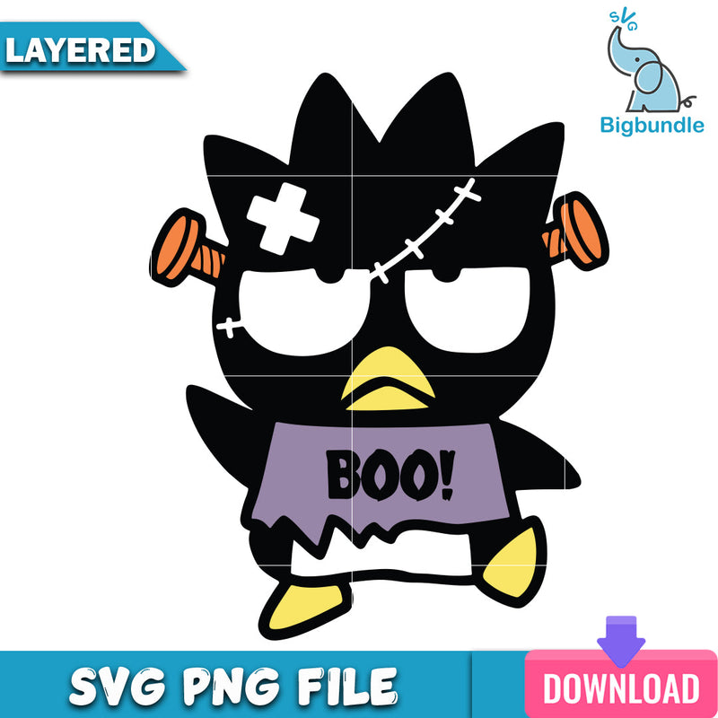 Badtz-Maru Hello Kitty Halloween, halloween png, svg, Instant download.