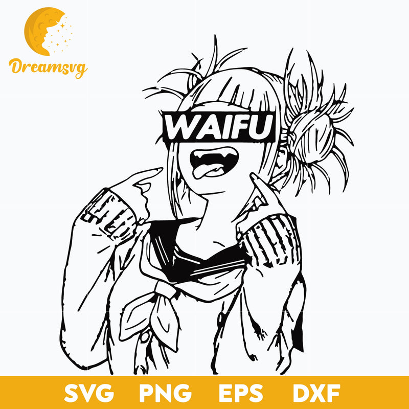 Himiko Toga Svg, Himiko Svg, Waifu Anime Svg, My Hero Academia Svg, file for cricut, Anime svg, png, eps, dxf digital download