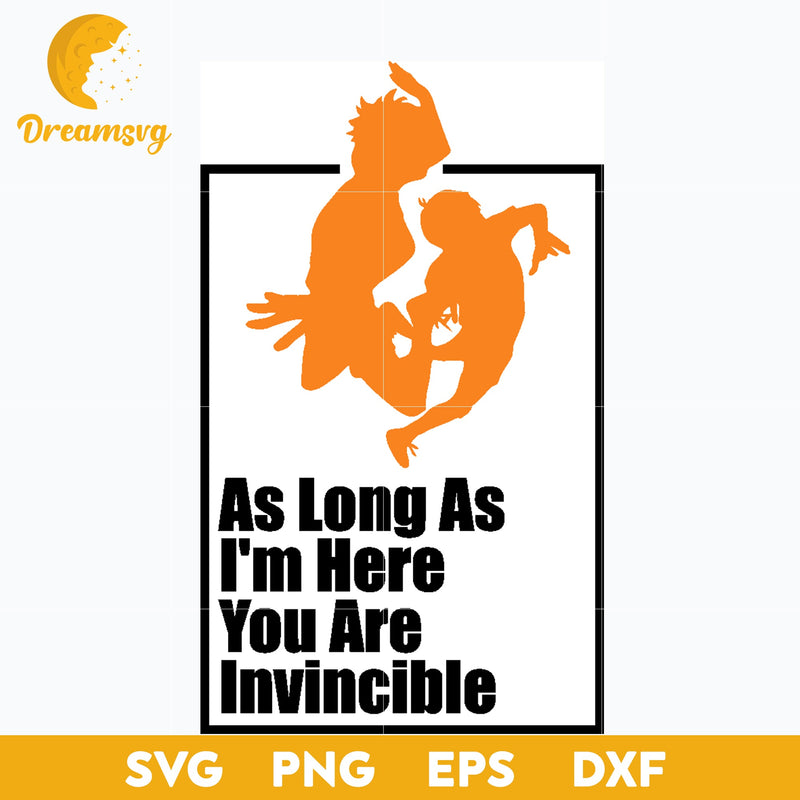 Hinata And Kageyama Haikyuu Svg, As Long As Im Here You Are Invincible Svg, Volleyball Anime Svg, file for cricut, Anime svg, png, eps, dxf digital download