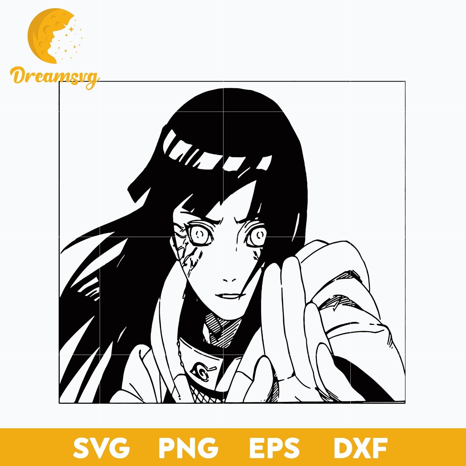 Hinata Hyuga Svg, Anime Girl Svg, Anime Manga Svg, file for cricut, An