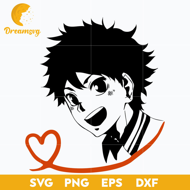 Hinata Shouyou Svg, Haikyuu Svg, Haikyuu Svg, Kawaii Svg, Cartoon Svg, file for cricut, Anime svg, png, eps, dxf digital download