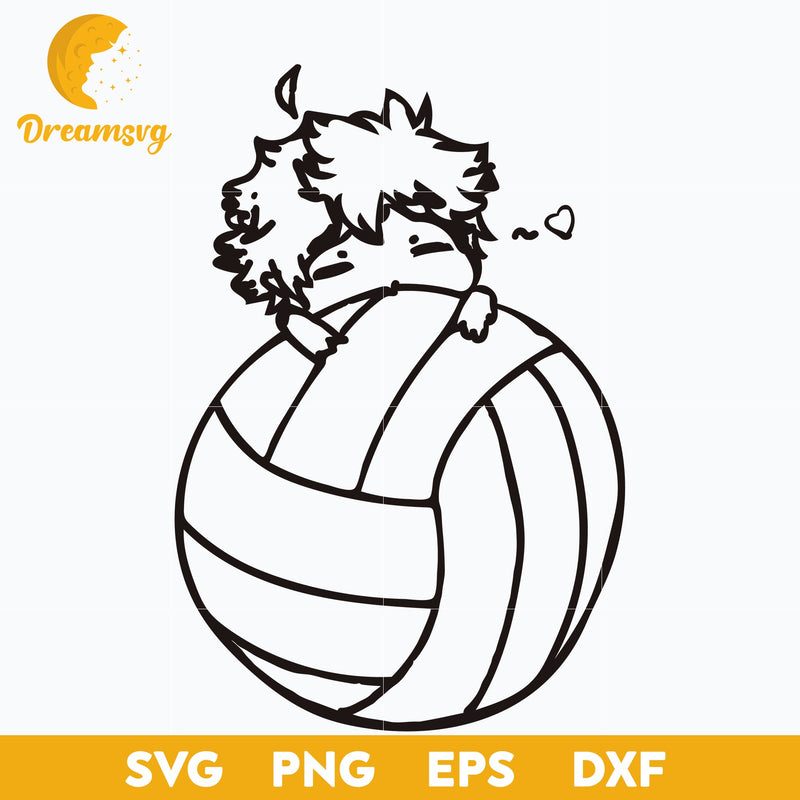 Hinata Shouyou Svg, Haikyuu With Volleyball Svg, Karasuno Svg, Japanese Svg, file for cricut, Anime svg, png, eps, dxf digital download