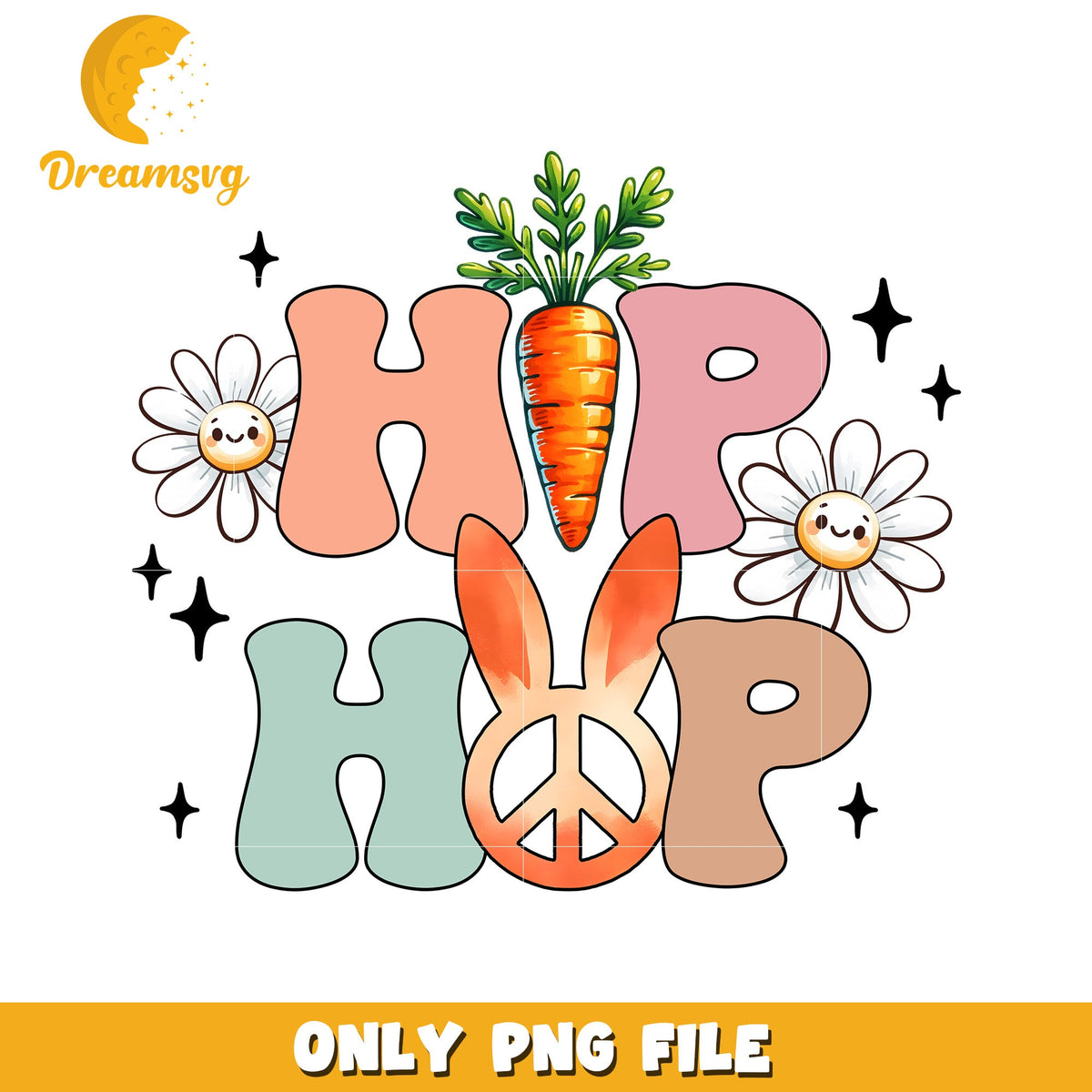 Hip Hop Bunny Easter PNG Design