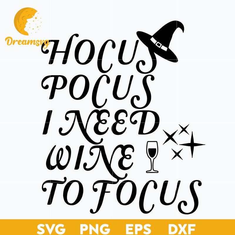 Hocus Pocus SVG, Halloween svg, png, dxf, eps digital file.