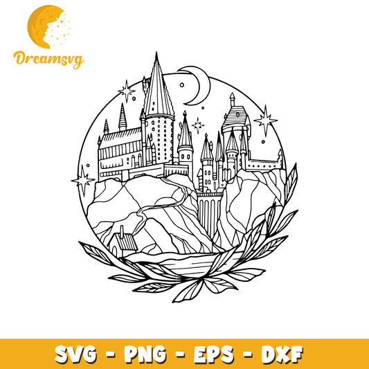 Hogwarts Castle SVG Cut File