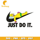 Homer Simpson nike Just do it svg, Simpson svg, nike logo svg