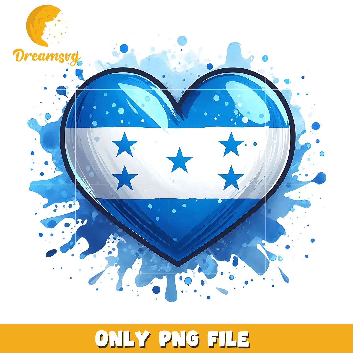 Honduras Flag heart shape png, flag png, christmas png