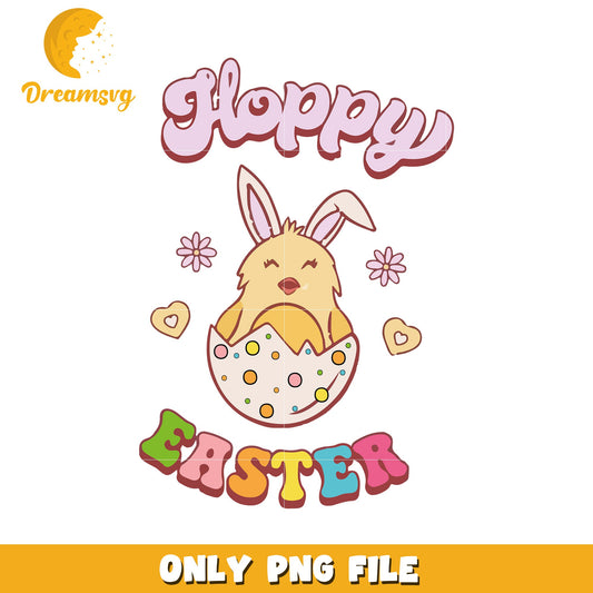 Hoppy easter chick easter egg png, easter day png, chick png