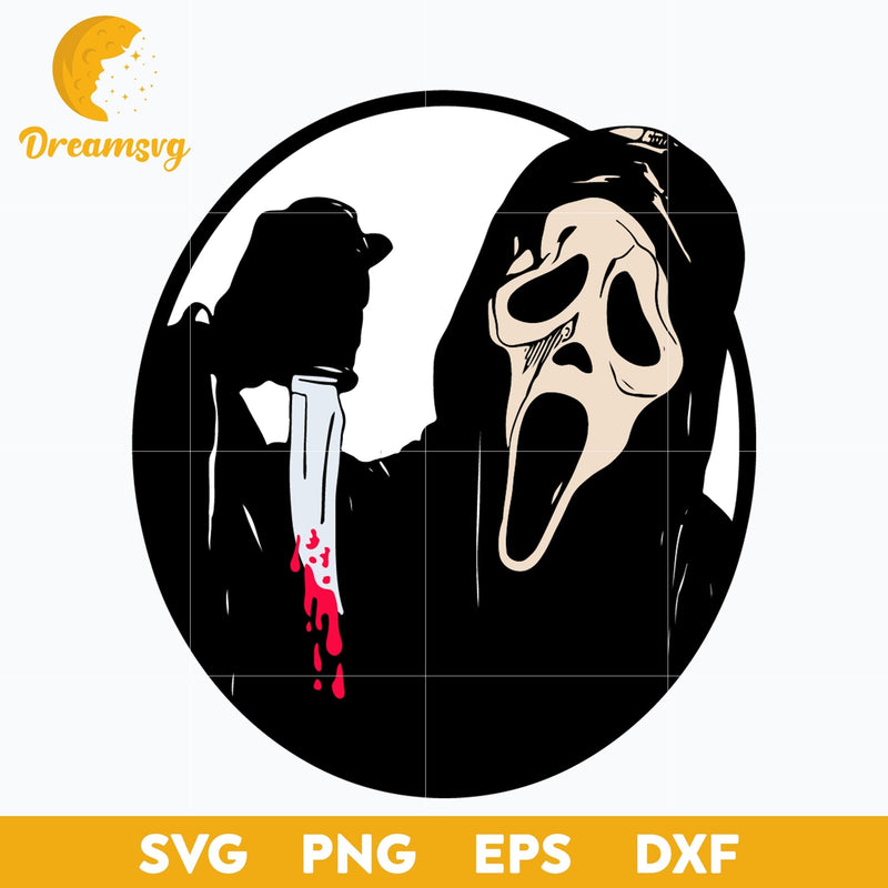 Scream Svg, Scream Halloween Svg, Scary Halloween SVG, Horror Characters svg, Halloween svg, png, dxf, eps digital file.