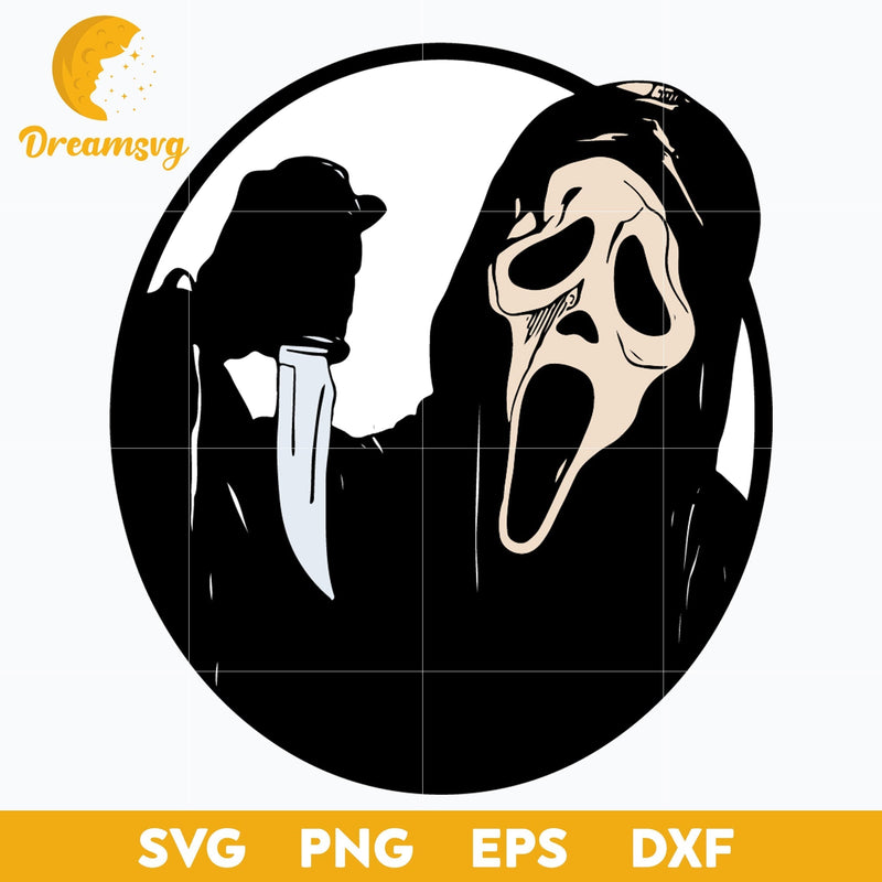 Scream Svg, Scream Halloween Svg, Scary Halloween SVG, Horror Characters svg, Halloween svg, png, dxf, eps digital file.