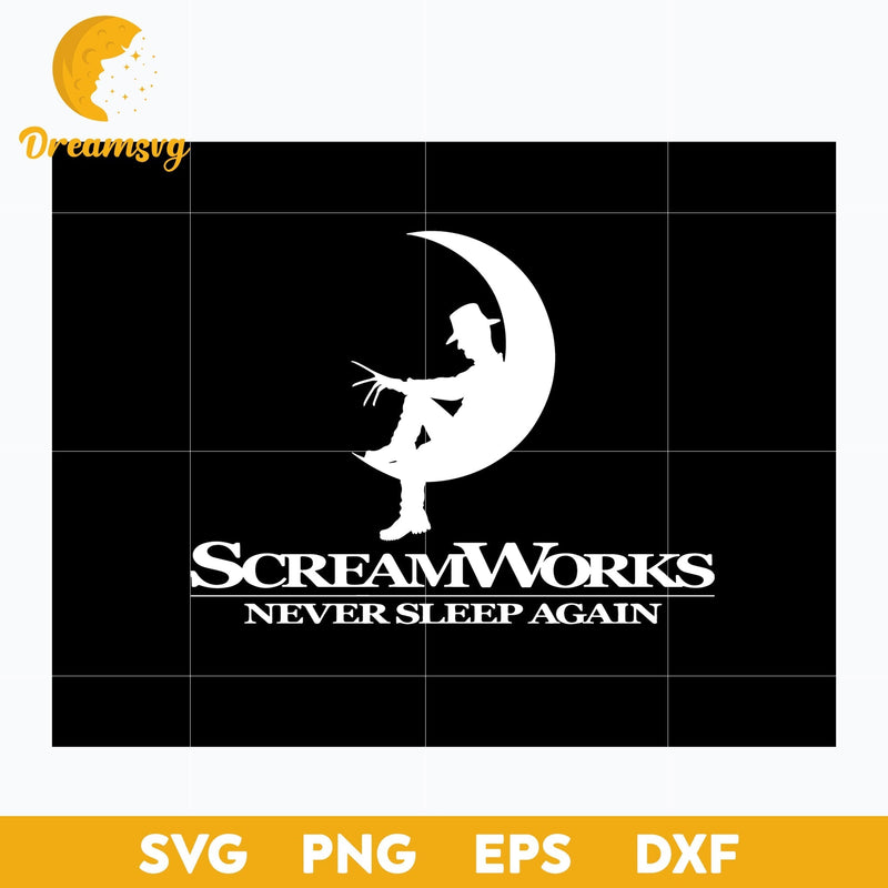 Scream Works Never Sleep Again Svg, Scary Halloween SVG, Horror Characters svg, Halloween svg, png, dxf, eps digital file.