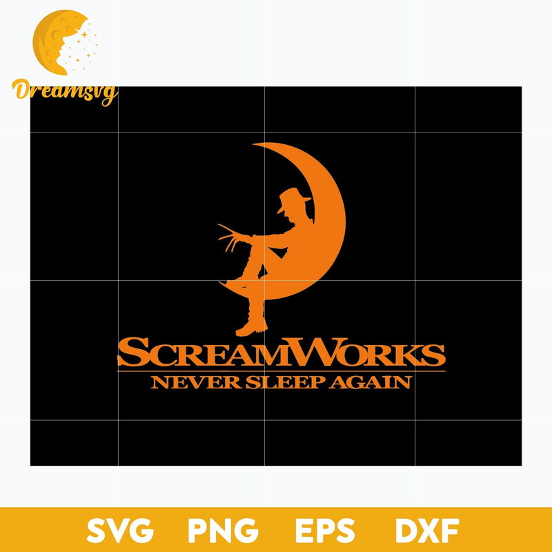 Scream Works Never Sleep Again Svg, Scary Halloween SVG, Horror Characters svg, Halloween svg, png, dxf, eps digital file.