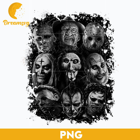 Horror movies PNG, Horror Characters PNG, Halloween Horror Movie Killers, Horror Movie Killers PNG, Digital files