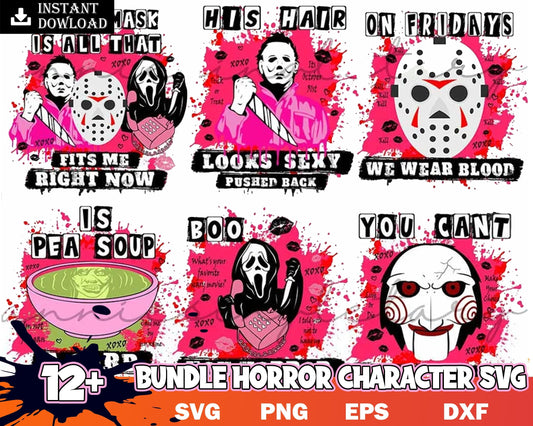 Halloween Svg, Mean Girls Svg, Png, Eps, Dxf, Scary Svg, Horror Character Svg, Sublimation Design