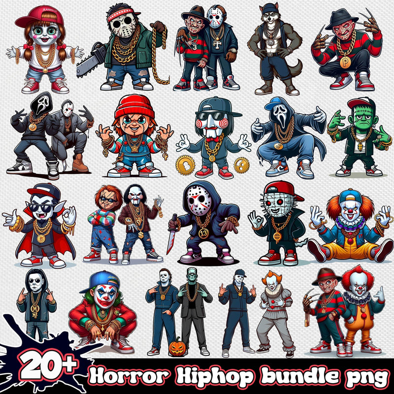 Horror Hiphop png bundle