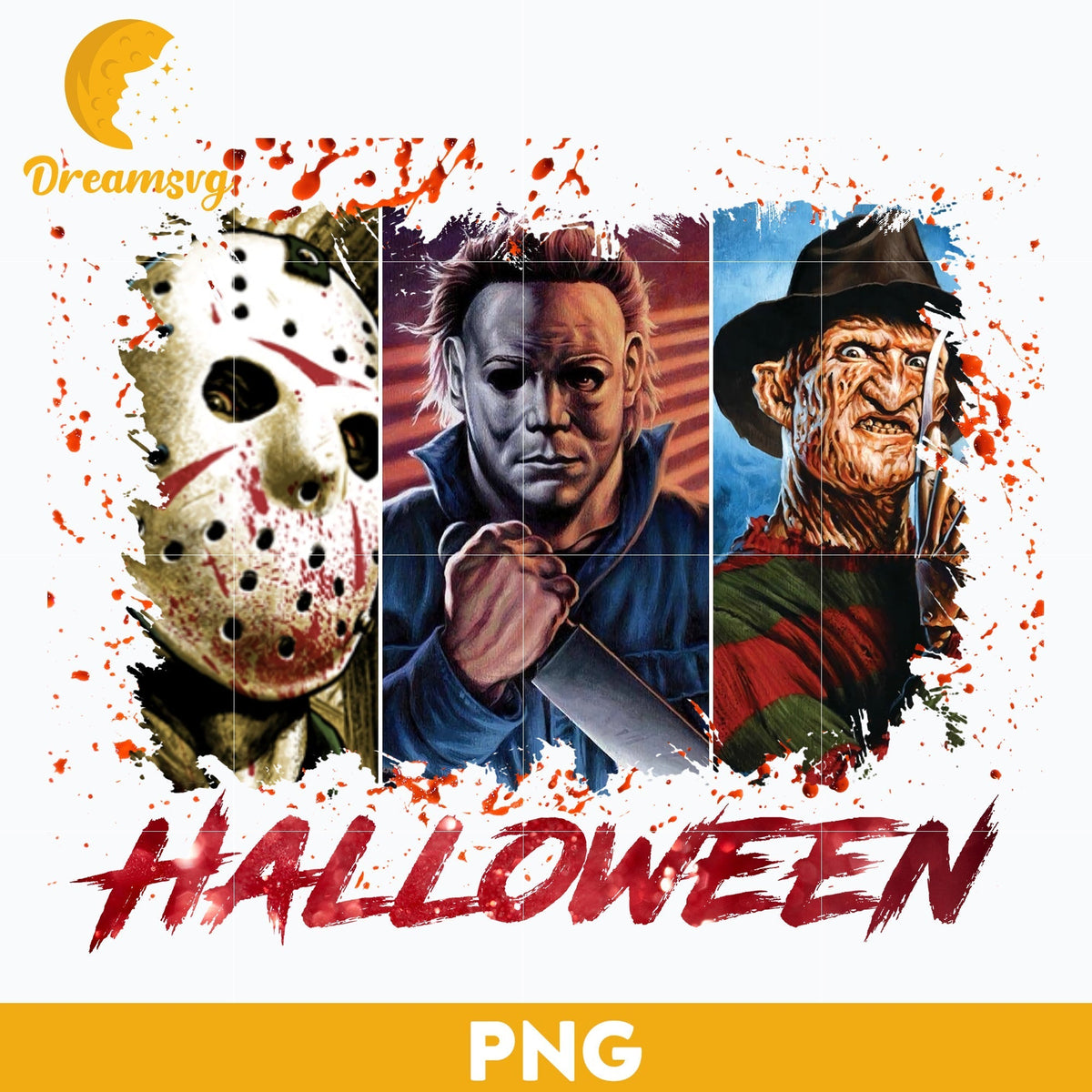 Horror movies PNG, Horror Characters PNG, Halloween Horror Movie Killers, Horror Movie Killers PNG, Digital files