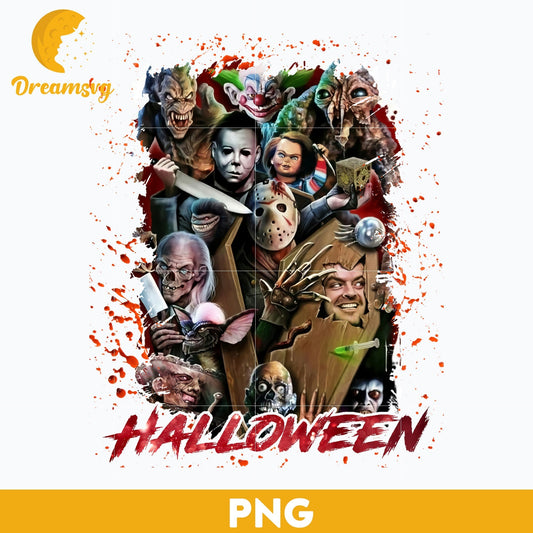 Horror movies PNG, Horror Characters PNG, Halloween Horror Movie Killers, Horror Movie Killers PNG, Digital files