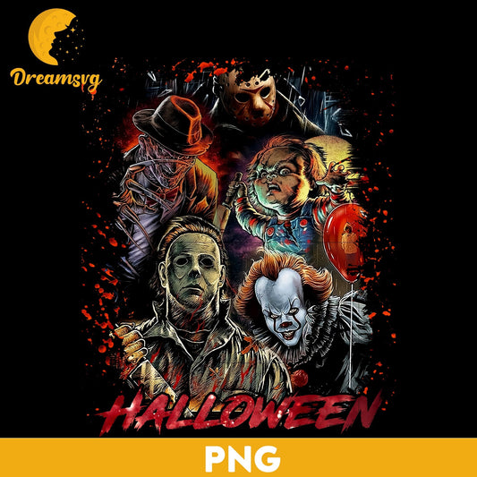 Horror movies PNG, Horror Characters PNG, Halloween Horror Movie Killers, Horror Movie Killers PNG, Digital files