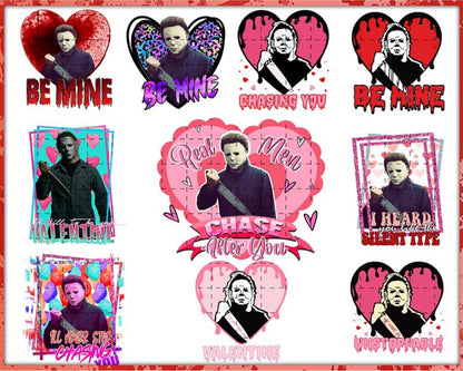 30+ Horror Valentine PNG Bundle, Valentine Horror Movie Png, Valentine's Day Png, Instant Download