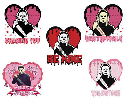 30+ Horror Valentine PNG Bundle, Valentine Horror Movie Png, Valentine's Day Png, Instant Download