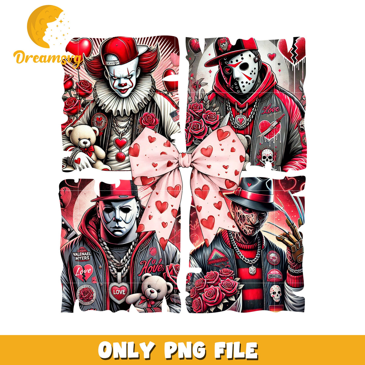 Horror Valentines Day PNG Image