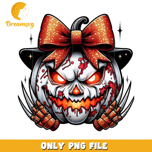 Horror pumpkin Freddy killer png, Halloween horror movies png