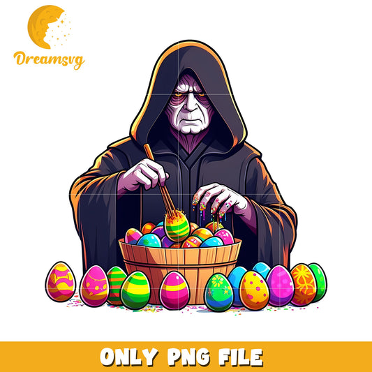 Horror witch and easter eggs png, easter eggs png, horror movie png