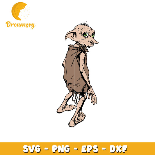 House Elf SVG PNG EPS DXF Cut File