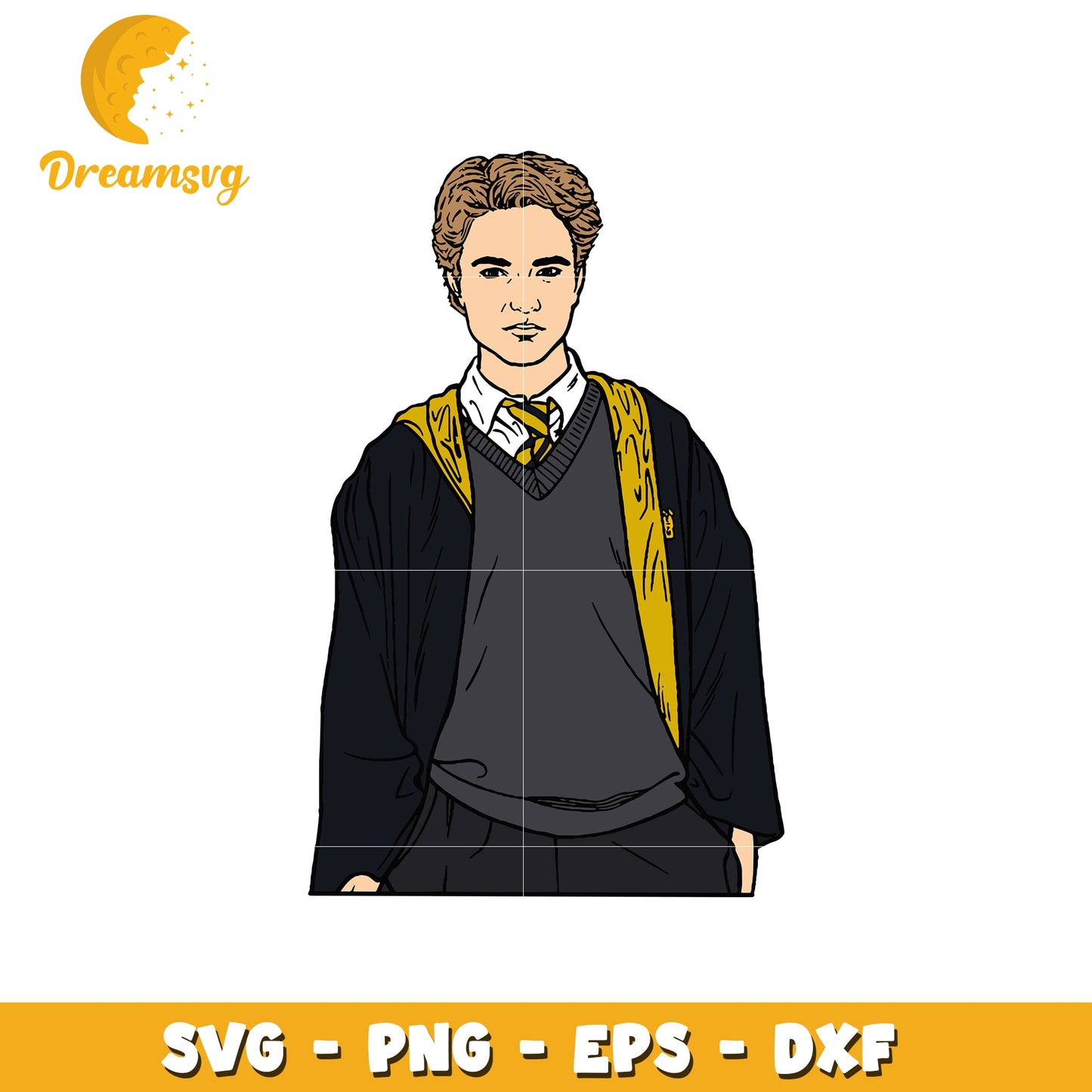 Hufflepuff Student SVG PNG EPS DXF