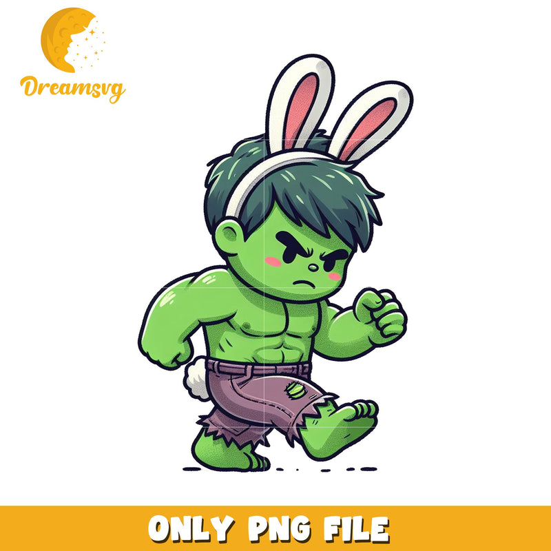 Hulk Bunny PNG Easter Clipart