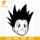 Hunter x Hunter Face Svg, Smiling Gon Freecss Svg, Manga Svg, Hunter x Hunter Anime Svg, file for cricut, Anime svg, png, eps, dxf digital download