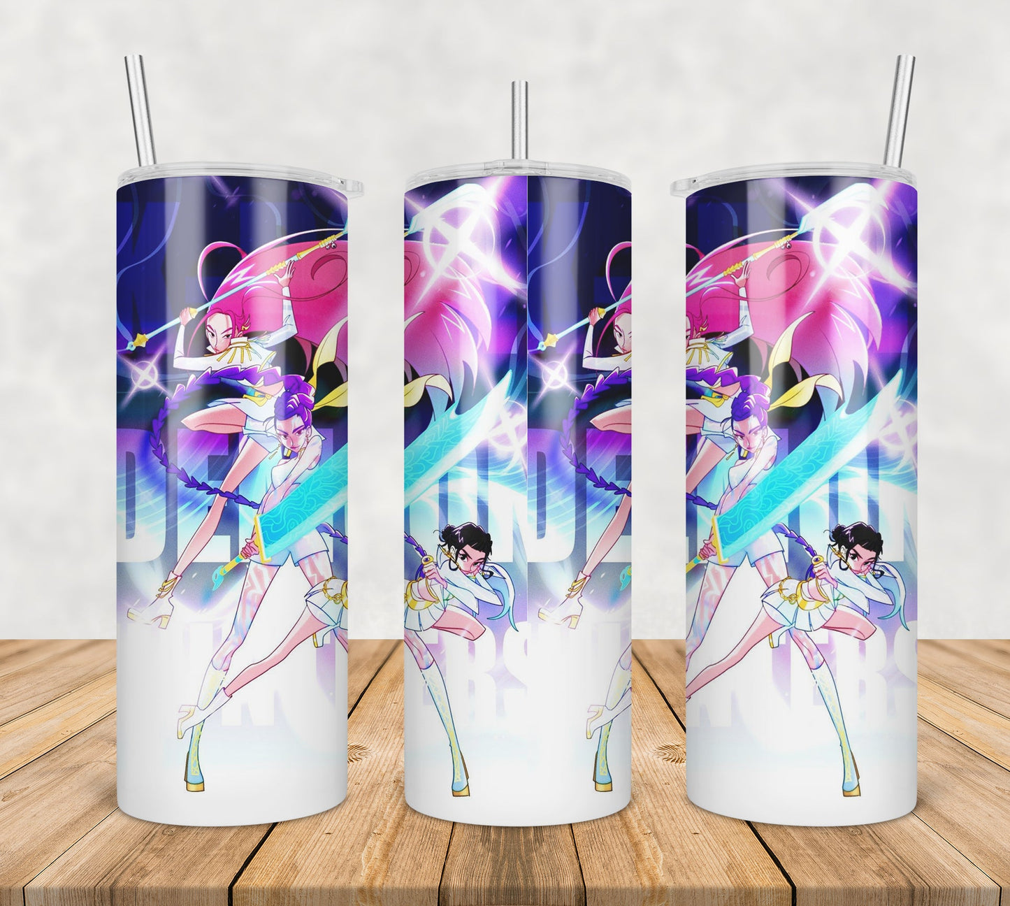 Huntrix girls band tumbler png, huntrix girls tumbler png, huntrix band tumbler png