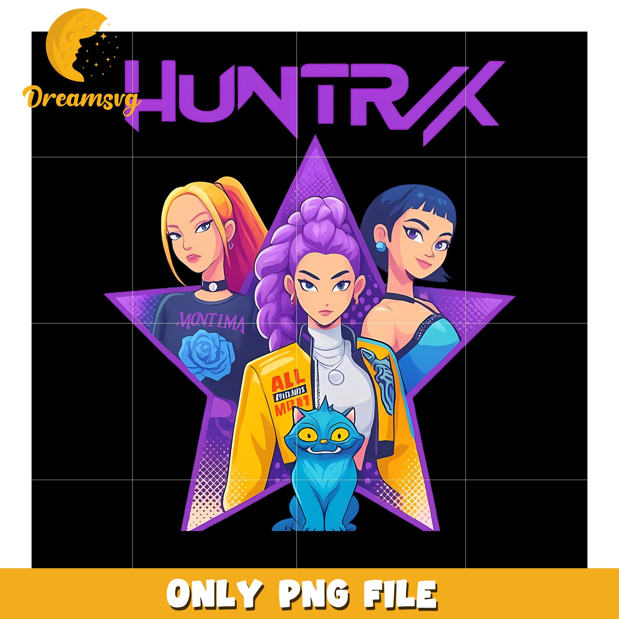Huntrix girls png, huntrix png, kpop demon hunter png – Printy Studio