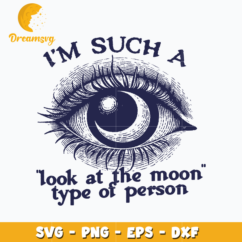 I'm such a look at the moon SVG