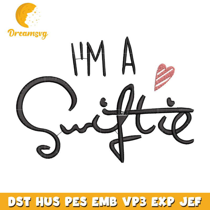 I'm a swiftie logo embroidery design