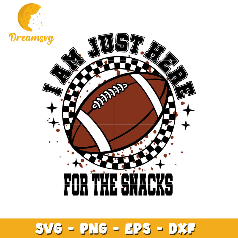 I am here for the snacks svg, rugby ball svg, snacks svg