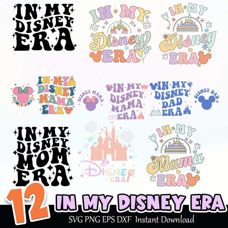 In My Disney Era SVG PNG EPS DXF Bundle Instant Download