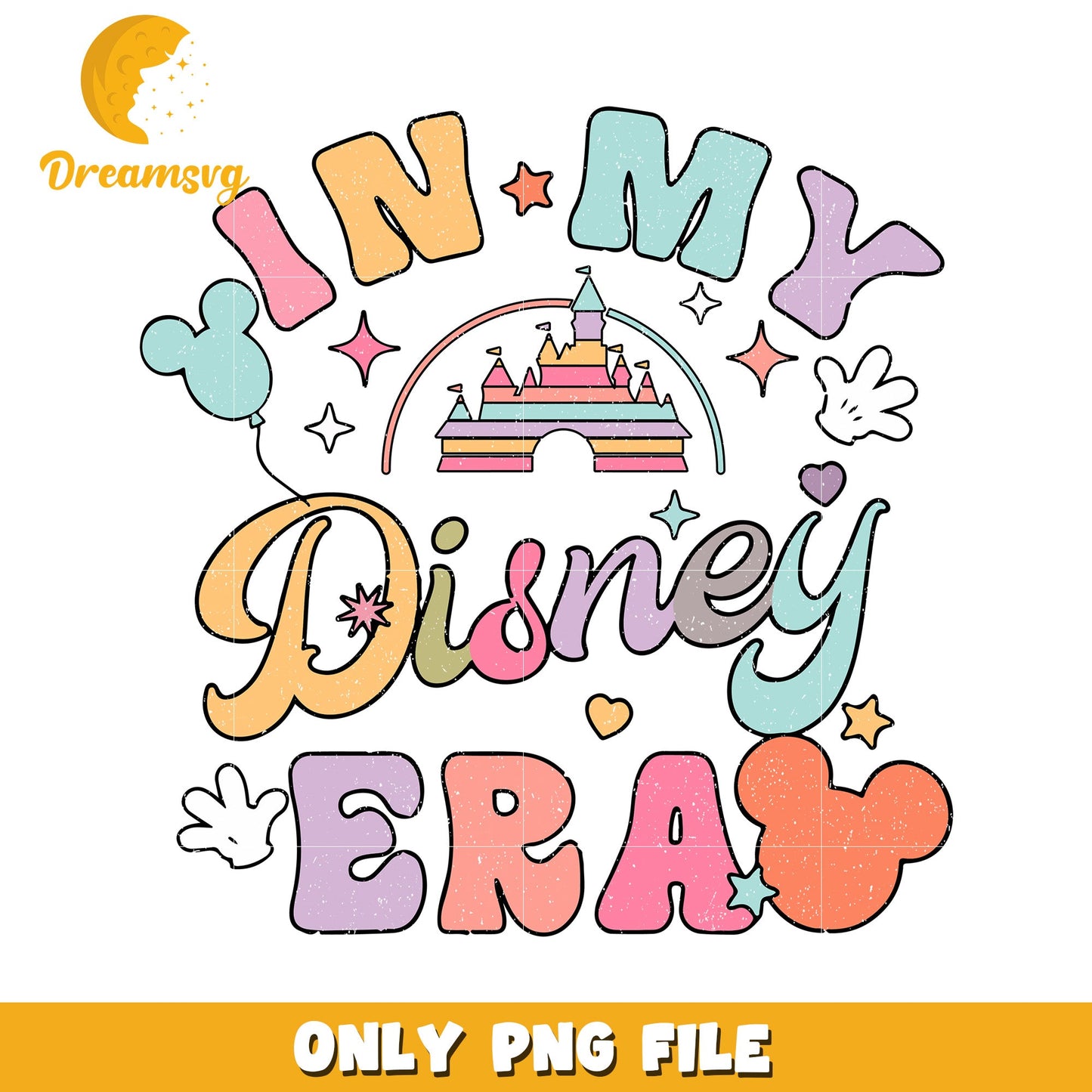 In My Disney Era Colorful PNG Design for Fans