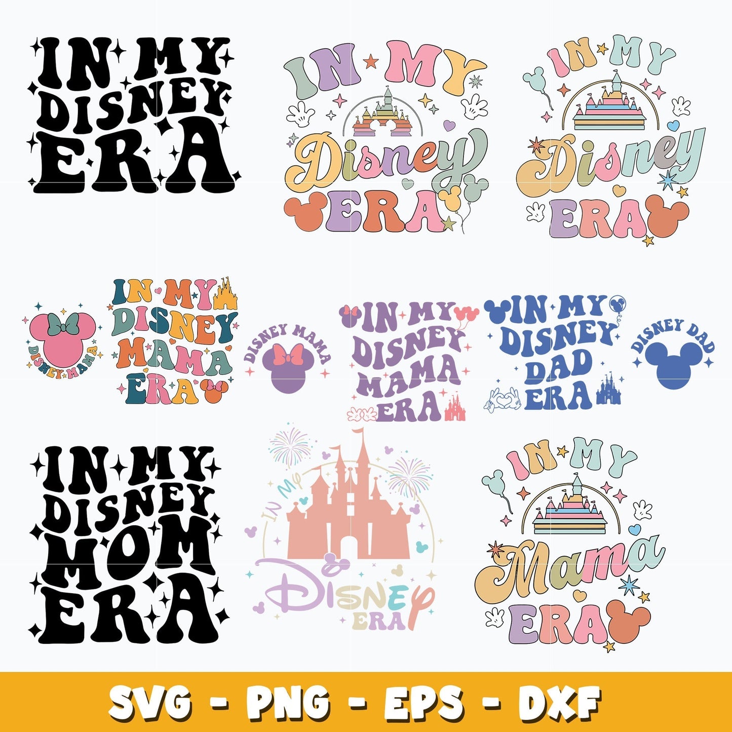 In My Disney Era bundle svg, Disney svg, Digital download