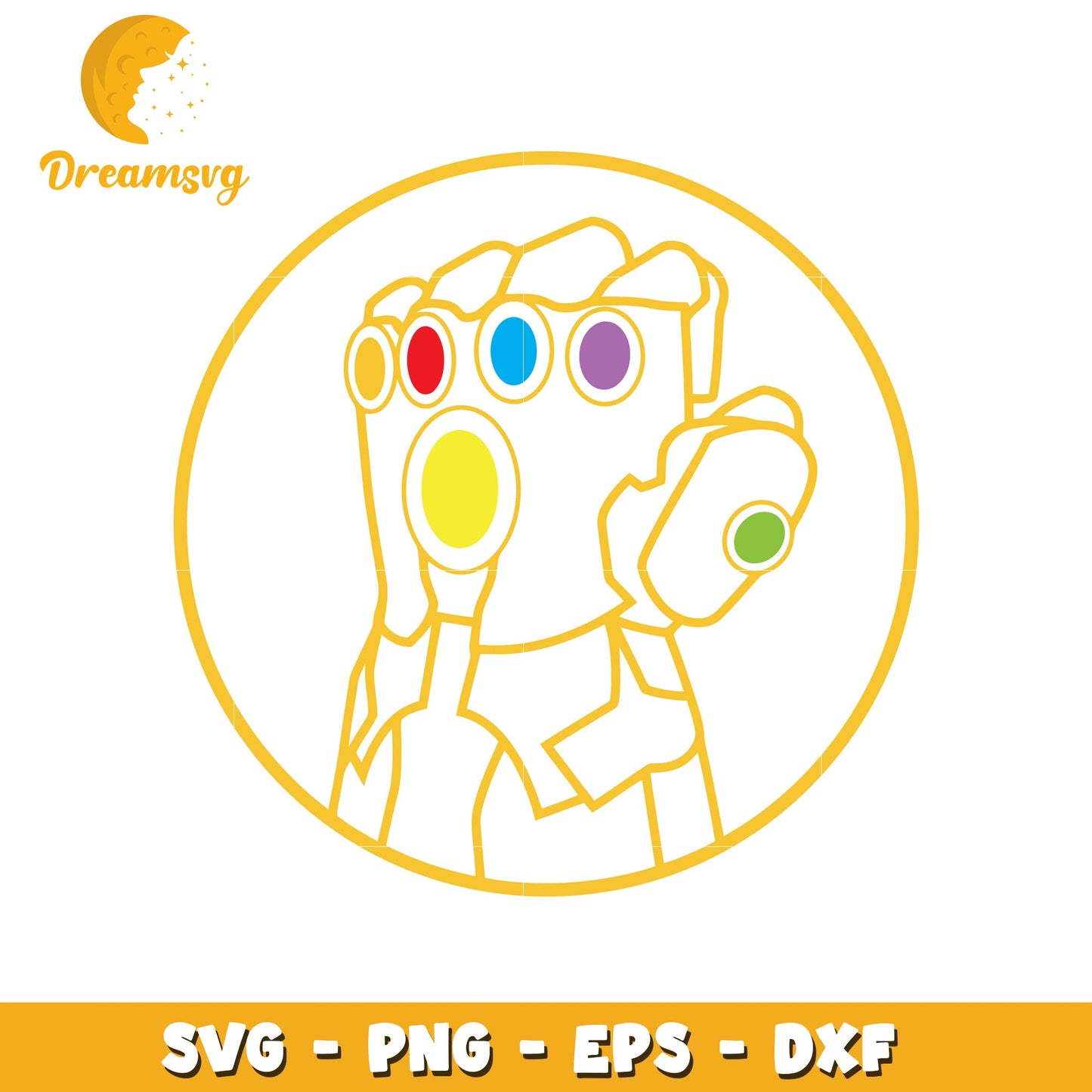 Infinity Gauntlet SVG Cut File