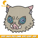 Inosuke head chibi embroidery design