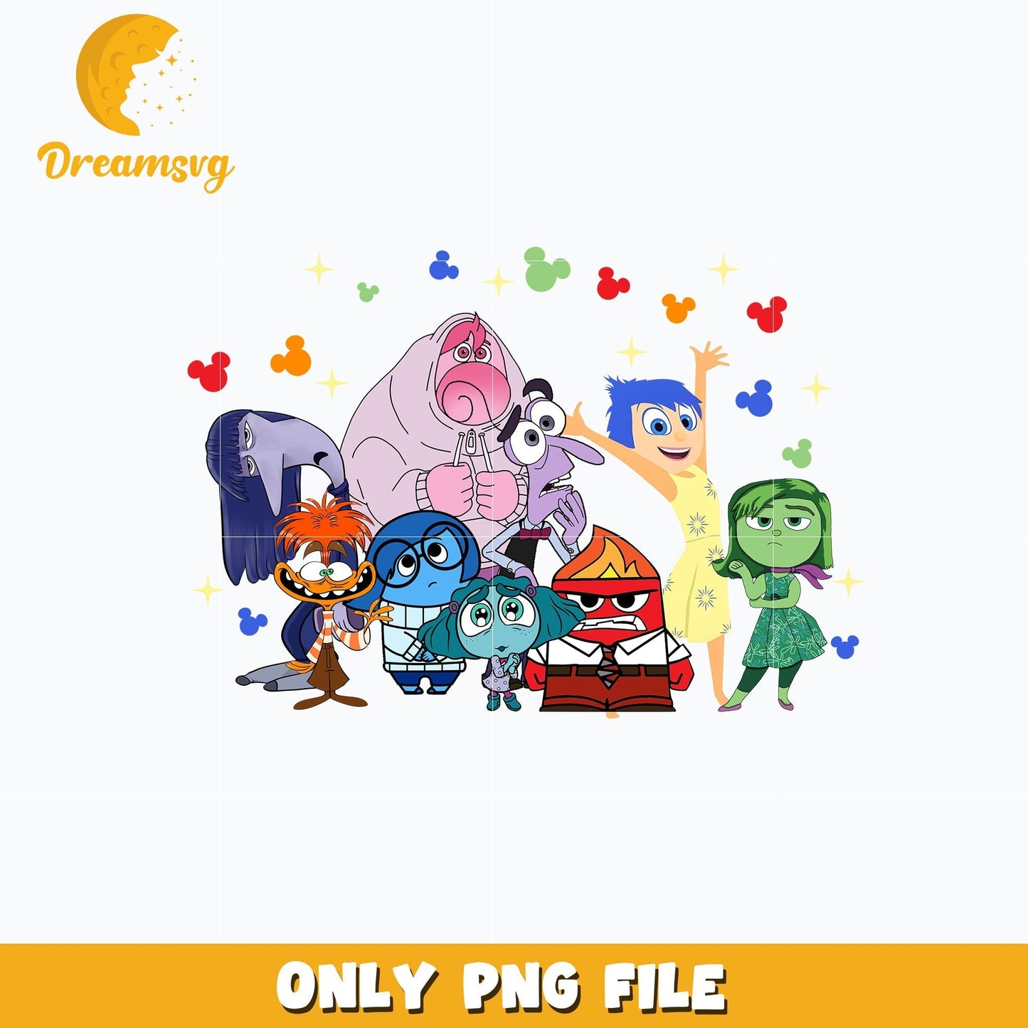 Inside Out 2 design png, cartoon disney png